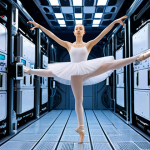 **

"A delicate ballet dancer, a qubit, balanced precariously on a pinpoint, surrounded by flashing cameras representing decoherence. The scene is set inside a complex, futuristic cryostat, with visible cooling mechanisms and sensors."

**