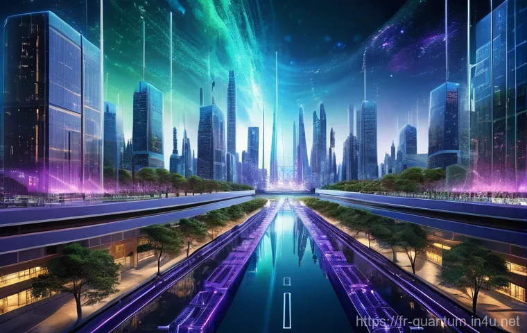 양자컴퓨터의 상업화 전망 - Image Prompt 1: The Dawn of Quantum Reality**