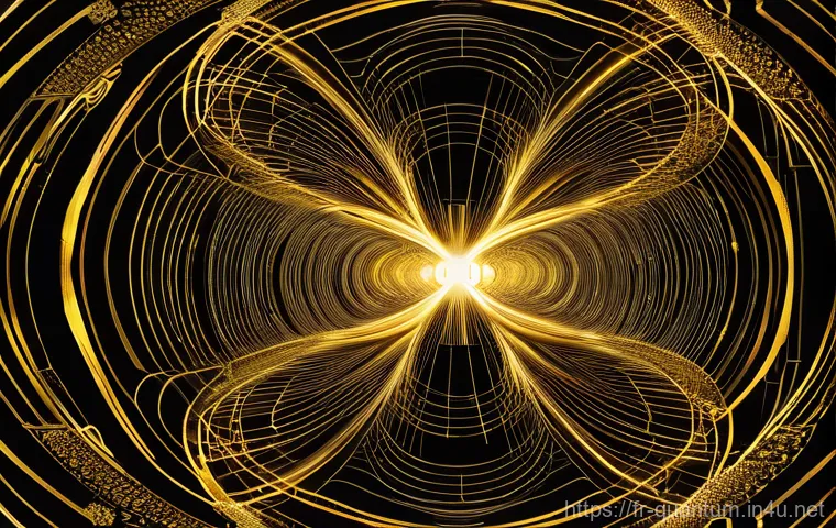 양자컴퓨터 기술의 한계 - **Prompt:** "A highly detailed, serene image of a futuristic quantum laboratory. In the center, deli...