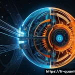 양자컴퓨터의 원리와 기초 - **Prompt: The Chameleon Qubit: Superposition in a Digital Cosmos**
"A stunning, highly detailed ...