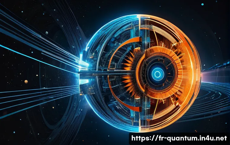 양자컴퓨터의 원리와 기초 - **Prompt: The Chameleon Qubit: Superposition in a Digital Cosmos**
"A stunning, highly detailed ...