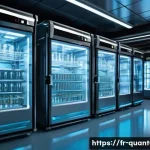 양자컴퓨터의 에너지 효율성 - **Prompt:** A highly detailed, hyper-realistic depiction of a cutting-edge quantum computing laborat...