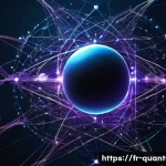 양자통신의 보안성 - **Prompt: Quantum Entanglement and Secure Data Flow**
A highly detailed, futuristic illustration...