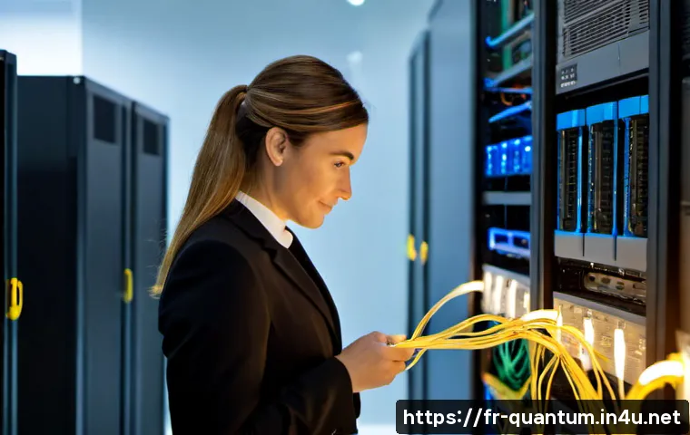 Home 30 양자통신의 적용 사례 - Photorealistic secure quantum communication use case in a modern Paris financial data center, a Fren...